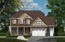 Example of color elevation graphic of house