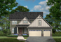 Example color elevation graphics of house