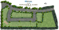Example color site plan for multifamily building