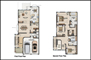 Sample of color floor plan design for house